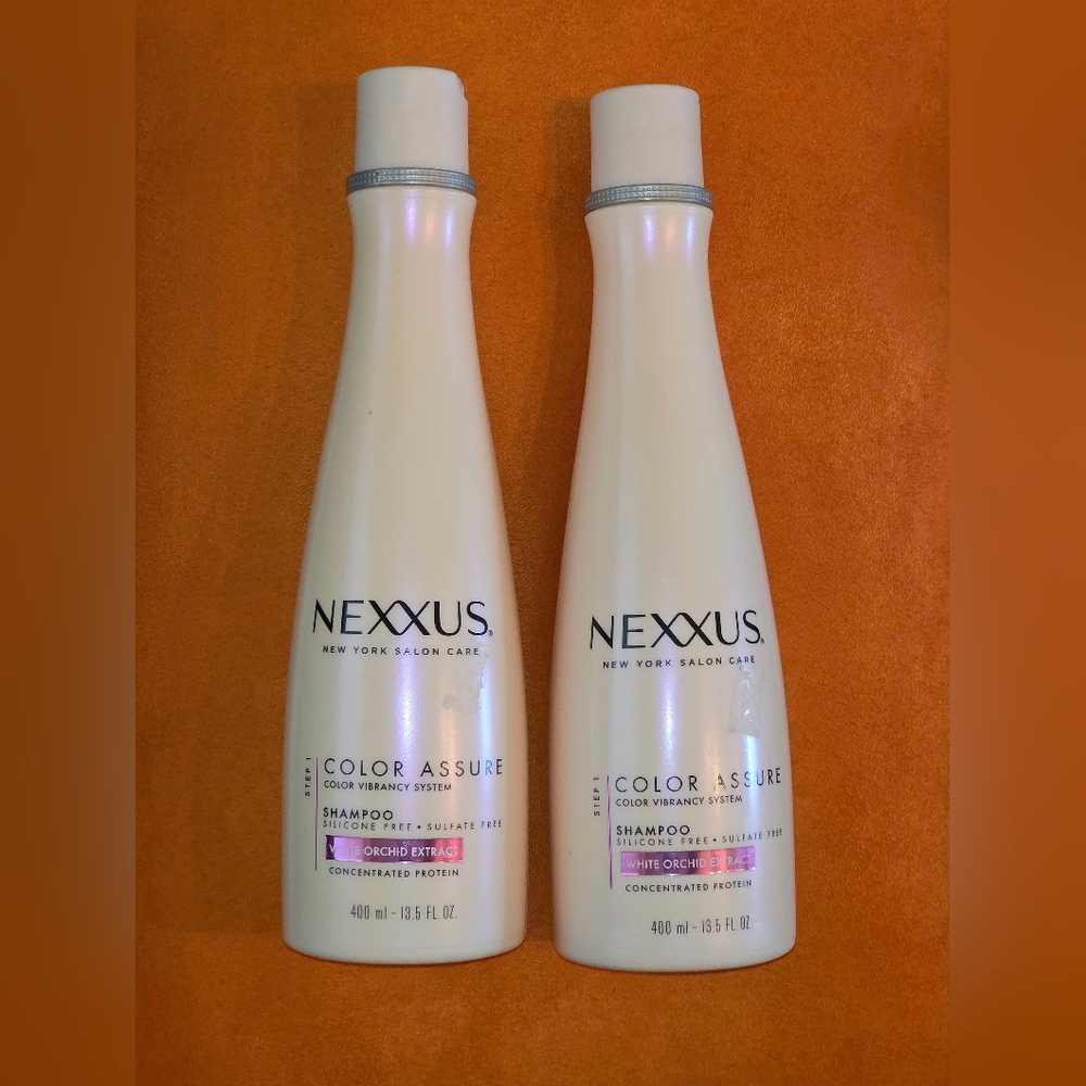 Nexxus Shampoo 13.5 Oz Ea. Color Assure White Orchid Lot Of 2 NEW